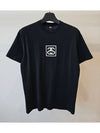 Square Logo Short Sleeve T-Shirt Black - STUSSY - BALAAN 8