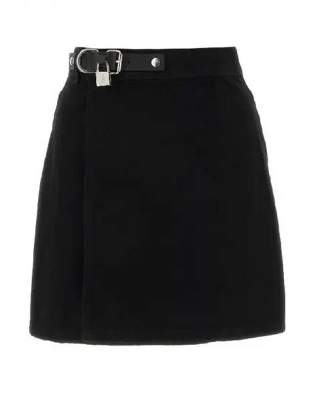 padlock strap denim skirt - JW ANDERSON - BALAAN 1