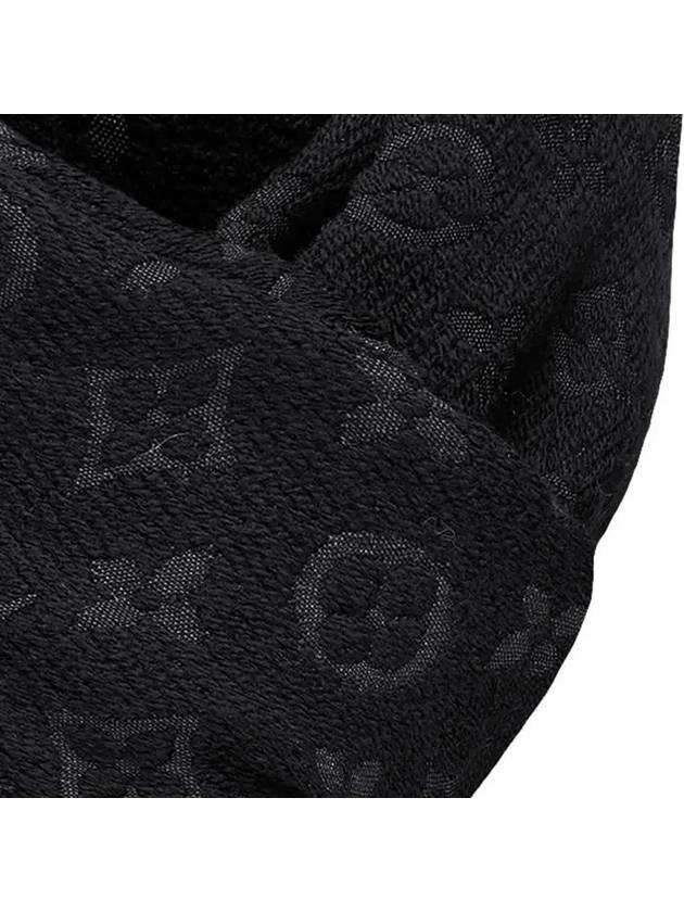 Monogram Classic Wool Scarf Black - LOUIS VUITTON - BALAAN 6