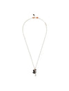 Iconic Swan Pendant Necklace Black Rose Gold - SWAROVSKI - BALAAN 3