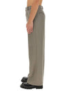 Wool Wide Pants Grey - AMI - BALAAN 5