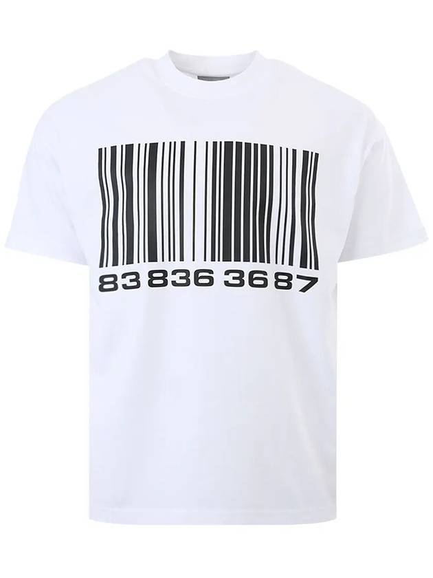 Big Barcode Printing Short Sleeve T-Shirt White - VETEMENTS - BALAAN 2