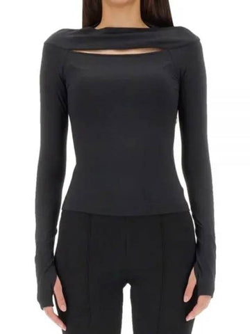 Slit Long Sleeve Top N05HW507 001 - HELMUT LANG - BALAAN 1