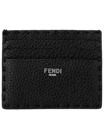 Selleria Leather Card Wallet Black - FENDI - BALAAN 2