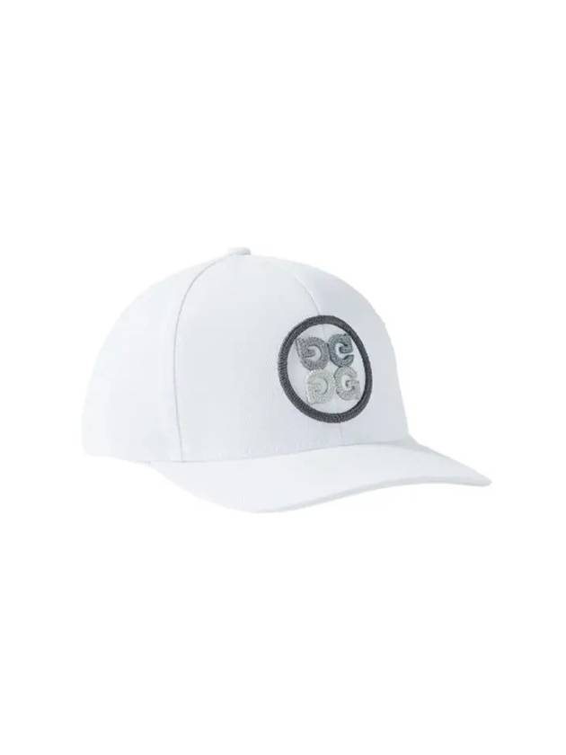 Circle GS Stretch Twill Golf Ball Cap White - G/FORE - BALAAN 9