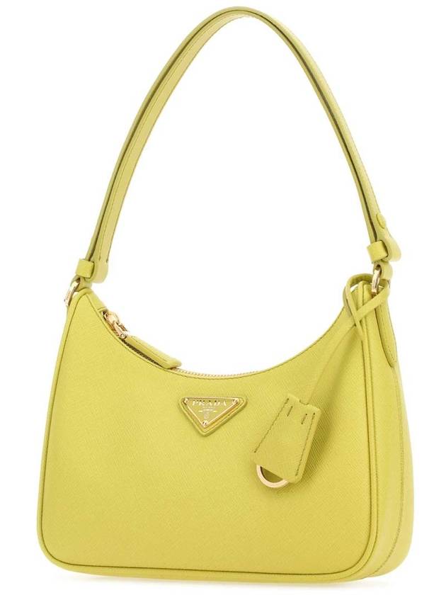 Re-Edition Saffiano Leather Mini Shoulder Bag Yellow - PRADA - BALAAN 3