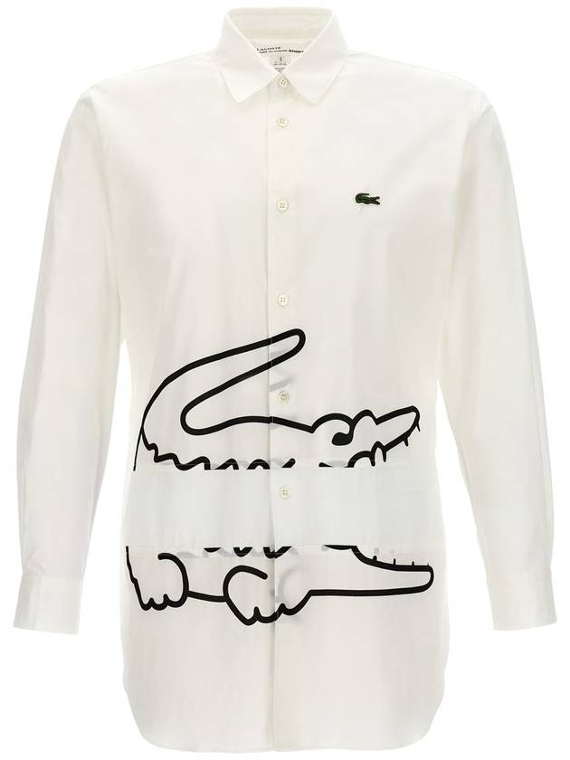 long sleeve shirt FLB013W231 WHITE BLACK - COMME DES GARCONS - BALAAN 2