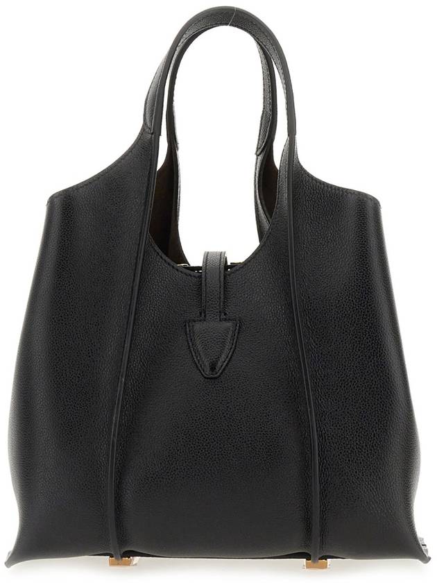 T Timeless Leather Shopping Mini Tote Bag Black - TOD'S - BALAAN 6