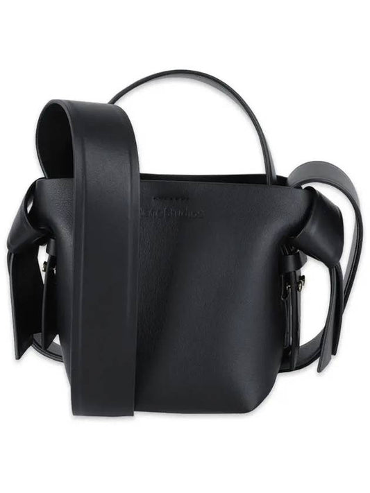 Musubi Micro Leather Shoulder Bag Black - ACNE STUDIOS - BALAAN 2