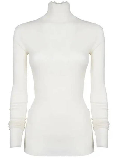 Woolen Turtleneck White - BOTTEGA VENETA - BALAAN 2