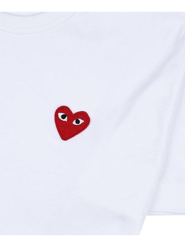 Dot Heart Wappen TShirt P1T236 WHITE - COMME DES GARCONS - BALAAN 5