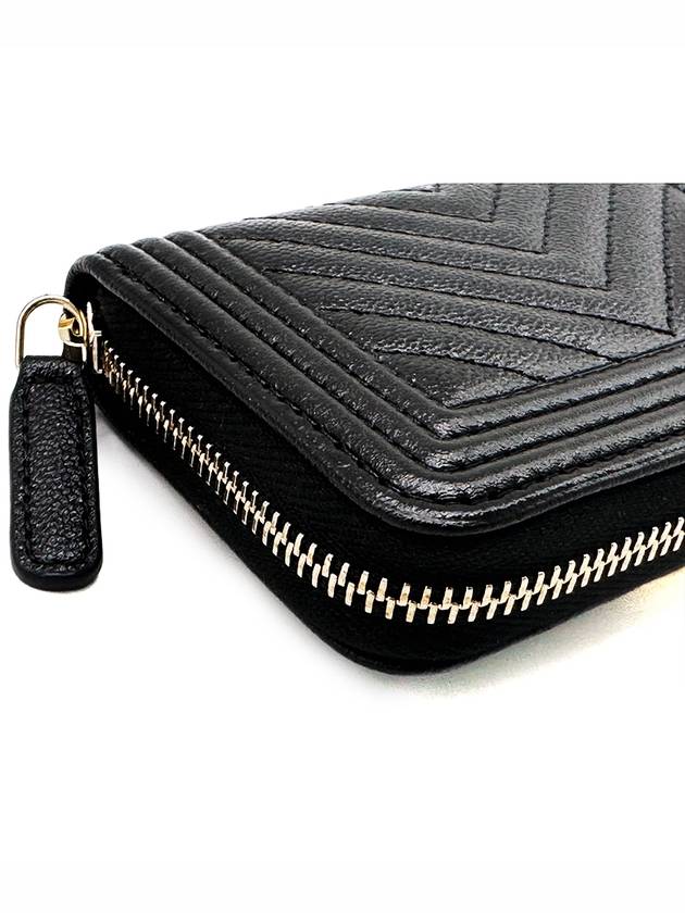 Women s Classic Boy Zipper Card Wallet Chevron Caviar Gold Metal Black A80602 B09734 94305 - CHANEL - BALAAN 6