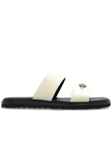 Jimmy Choo Slides Raiden, Men's, Cream - JIMMY CHOO - BALAAN 1