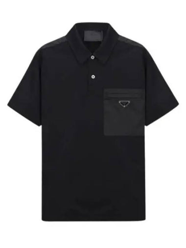 triangle logo polo shirt - PRADA - BALAAN 1