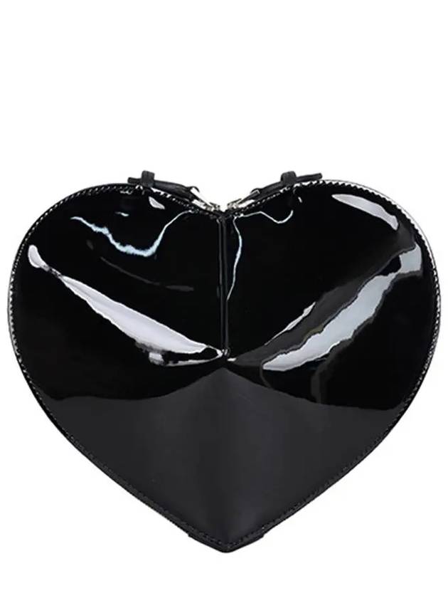 Heart Calfskin Cross Bag Black - ALAIA - BALAAN 3