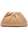 Intrecciato Nappa Leather Dumpling Clutch Bag Almond - BOTTEGA VENETA - BALAAN 2