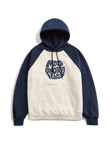 Peach Skin Nagrang Logo Printing HoodNavy - MOO - BALAAN 1