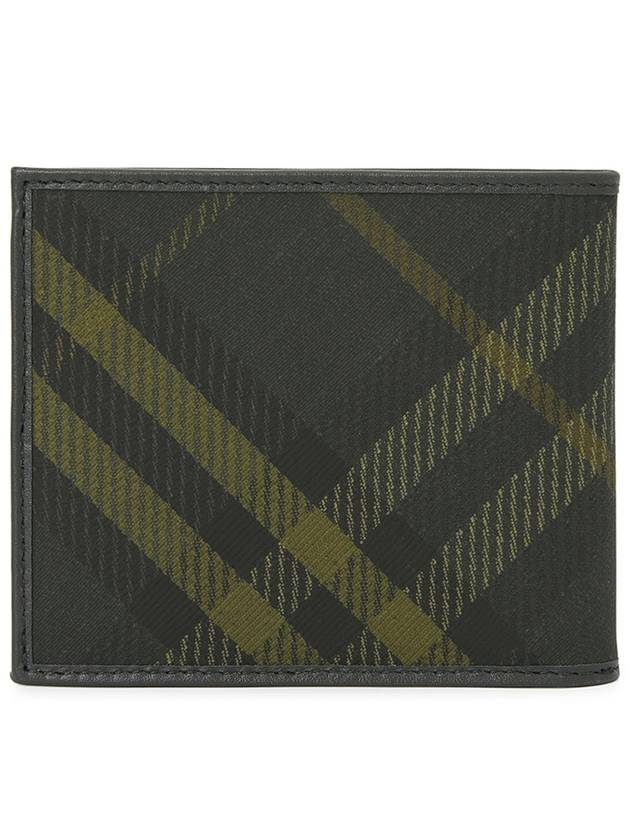 Check Bifold Half Wallet Shadow - BURBERRY - BALAAN 3