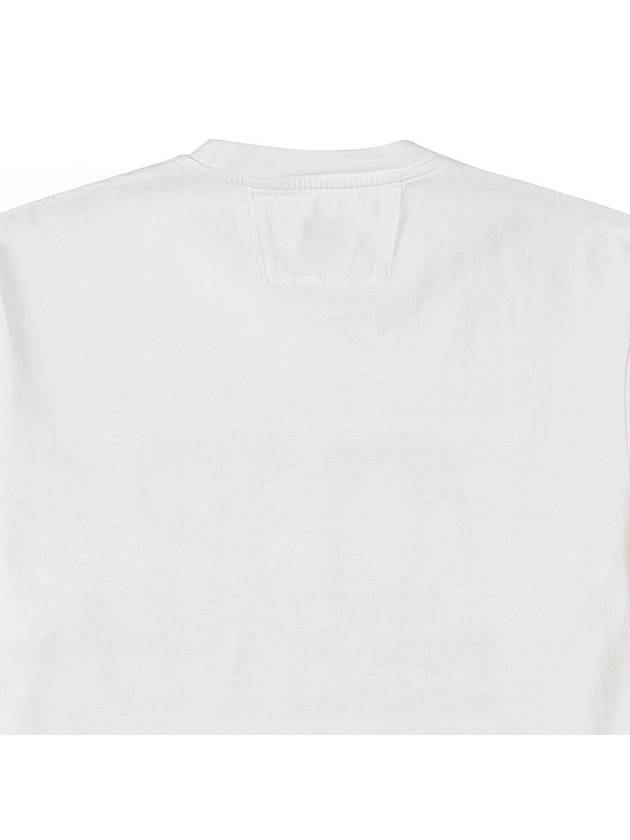 Logo Cotton Short Sleeve T-Shirt White - CP COMPANY - BALAAN 7