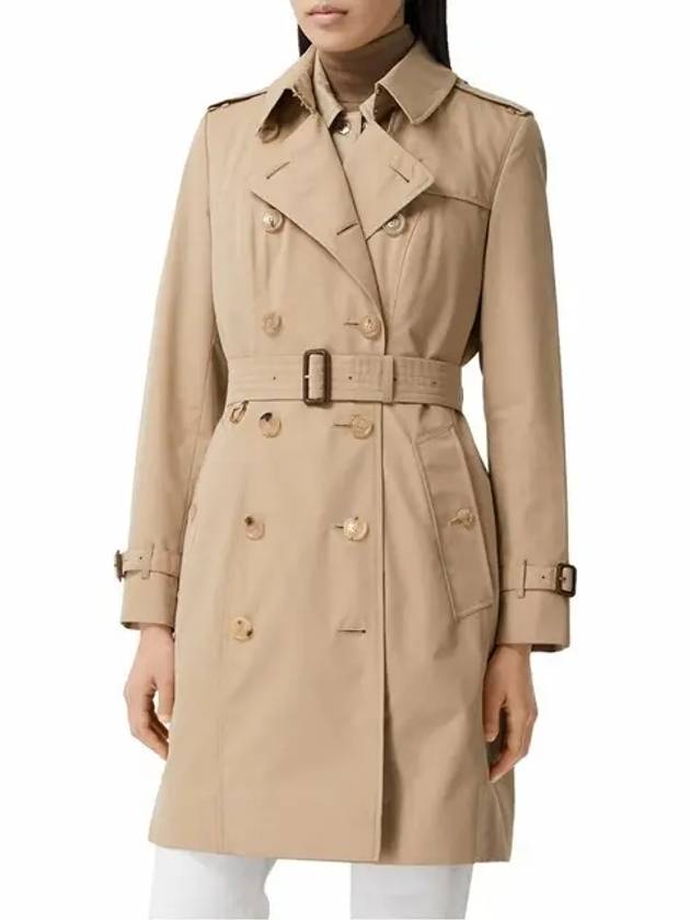 The Mid Length Chelsea Heritage Trench Coat Honey - BURBERRY - BALAAN 3