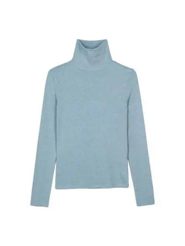 slim fit turtleneck top storm blue - BENSIMON - BALAAN 1