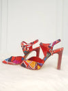 Women s Multicolor Fabric Open Toe Slingback HM99619HE 230mm 36 Condition A - HERMES - BALAAN 15