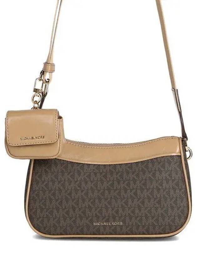 Jet Set Lettering Logo Leather Cross Bag Camel - MICHAEL KORS - BALAAN 2