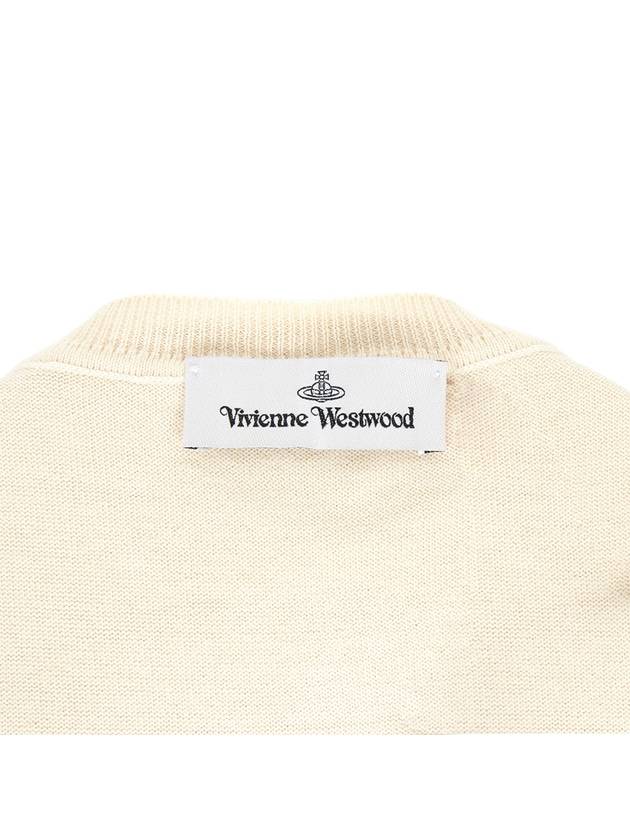 Logo Patch Cardigan Off White - VIVIENNE WESTWOOD - BALAAN 10