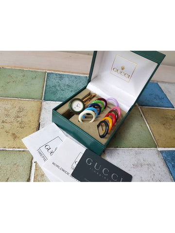 ring watch gold women s - GUCCI - BALAAN 1