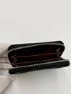 Classic Zipped Coin Purse Grained Calfskin Silver Black - CHANEL - BALAAN 4