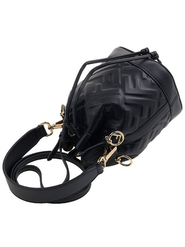 Mon Tresor FF Motif Leather Mini Bag Black - FENDI - BALAAN 5