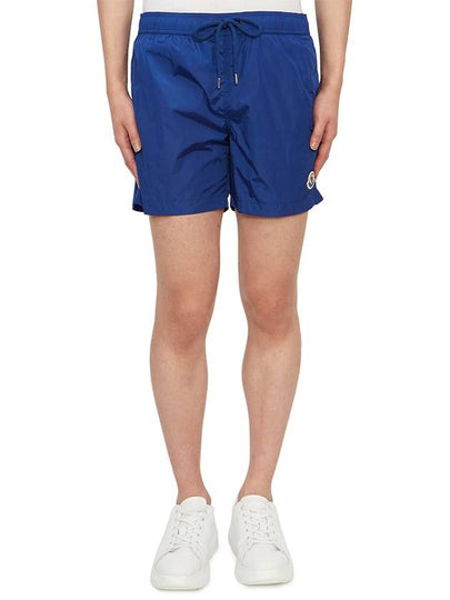 Logo Swim Shorts Bright Blue - MONCLER - BALAAN 2