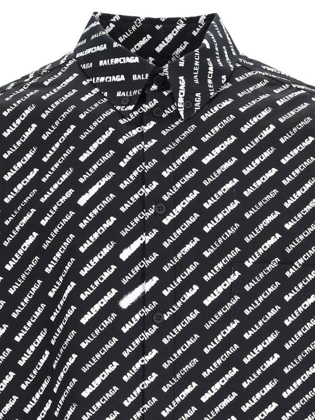 long sleeve shirt BLACK WHITE - BALENCIAGA - BALAAN 4