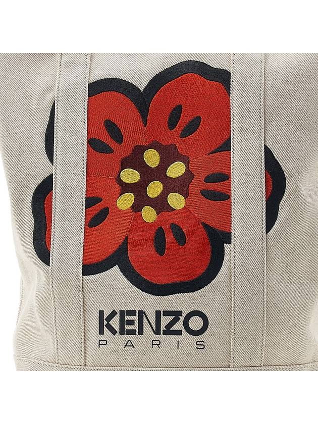 Balk Flower Tote Bag Ecru - KENZO - BALAAN.