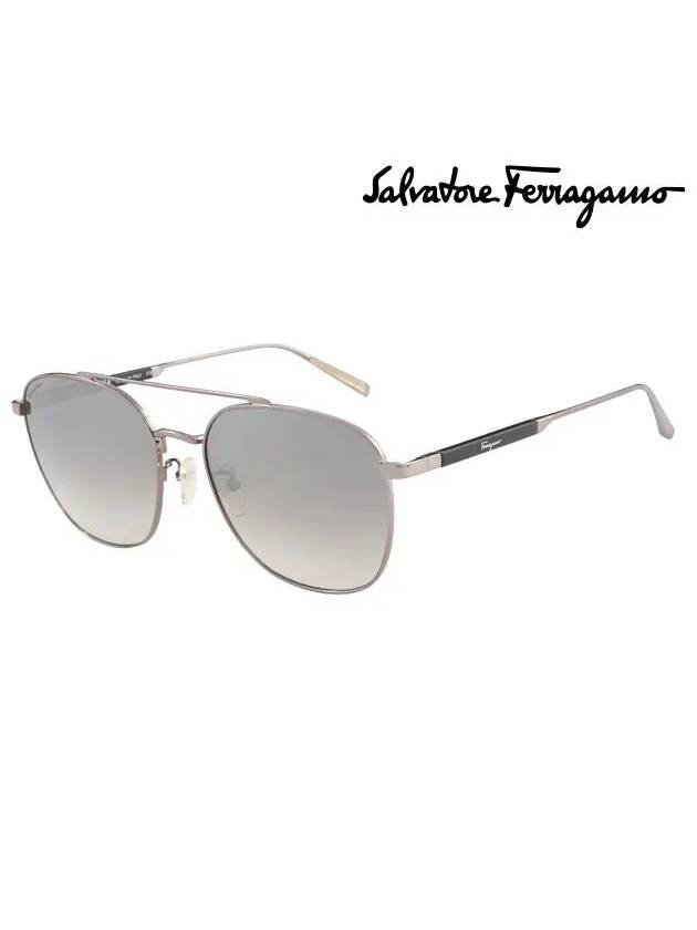 Ferragamo Sunglasses SF193SK 035 Square Metal Men Women - SALVATORE FERRAGAMO - BALAAN 1