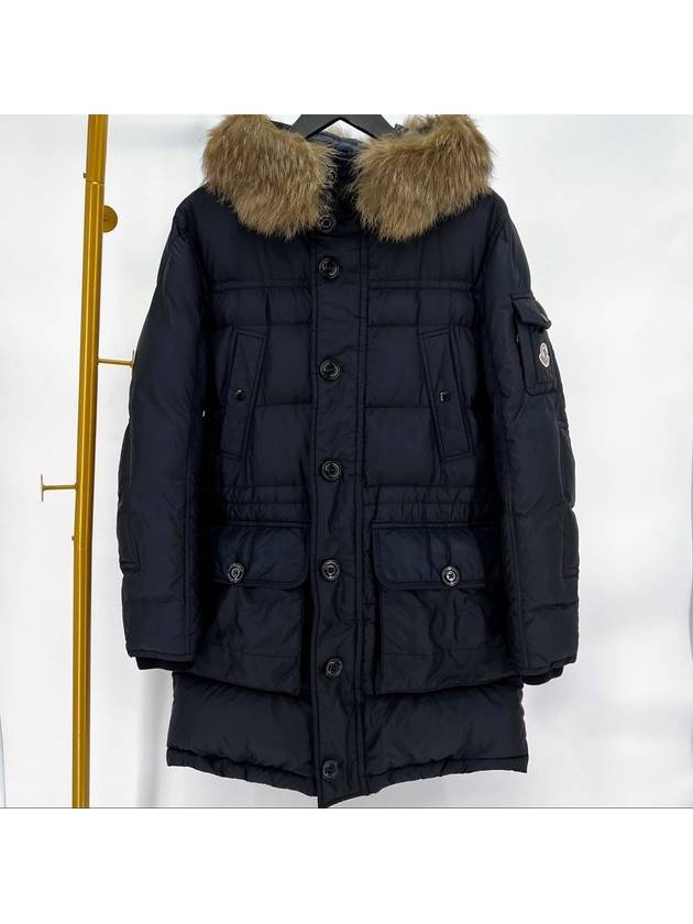 Afton long padded hooded jumper navy size 1 - MONCLER - BALAAN 2