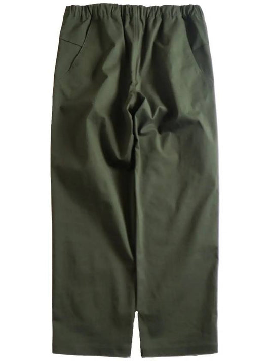 Cotton spandex belted long pants khaki - OFFGRID - BALAAN 2