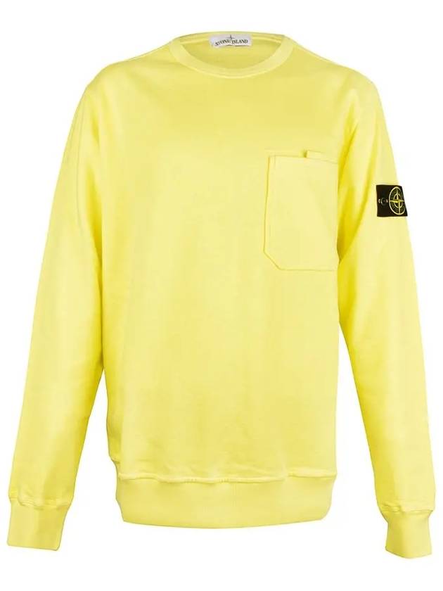 11th Anniversary Wappen Patch Pocket Sweatshirt Lemon 721563560 V0031 - STONE ISLAND - BALAAN 2