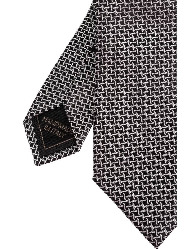 Brioni Silk Tie, Men's, Black - BRIONI - BALAAN 4