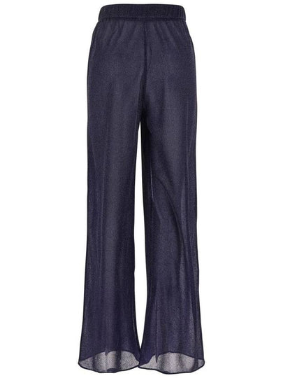 'Lumiere' Blue Pants With Elastic Waist In Tech Fabric Woman - OSEREE - BALAAN 2