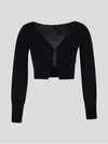 Le Alzou Cropped Cardigan Black - JACQUEMUS - BALAAN 2