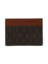 Monogram Canvas Card Wallet Brown - SAINT LAURENT - BALAAN 2