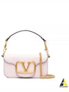 Gold Hardware V Logo Shoulder Bag Pink - VALENTINO - BALAAN 2