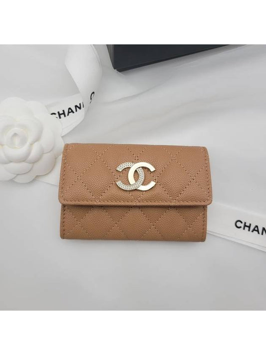 crystal cc logo camel beige color AP4178 - CHANEL - BALAAN 1