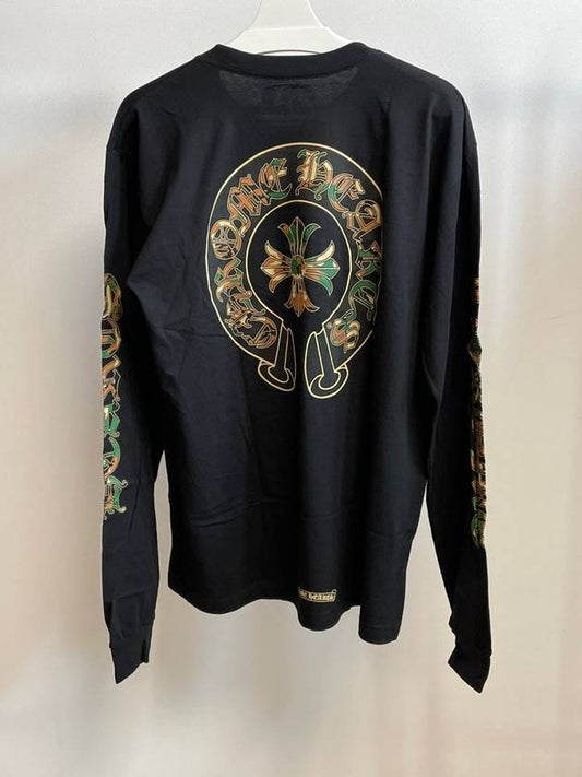 camo horseshoe long sleeve tshirt - CHROME HEARTS - BALAAN 1