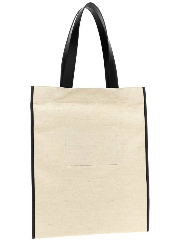 24FW Tote Bag J07WD0104P7060280 White Black - JIL SANDER - BALAAN 3