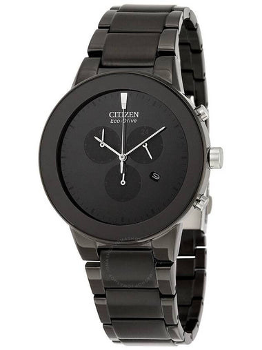 Citizen Axiom Eco-Drive Chronograph Black Dial Watch AT2245-57E - CITIZEN - BALAAN 1