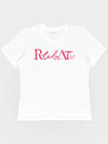 Lettering Logo Tshirt WHITE PINK - RUBATI - BALAAN 2