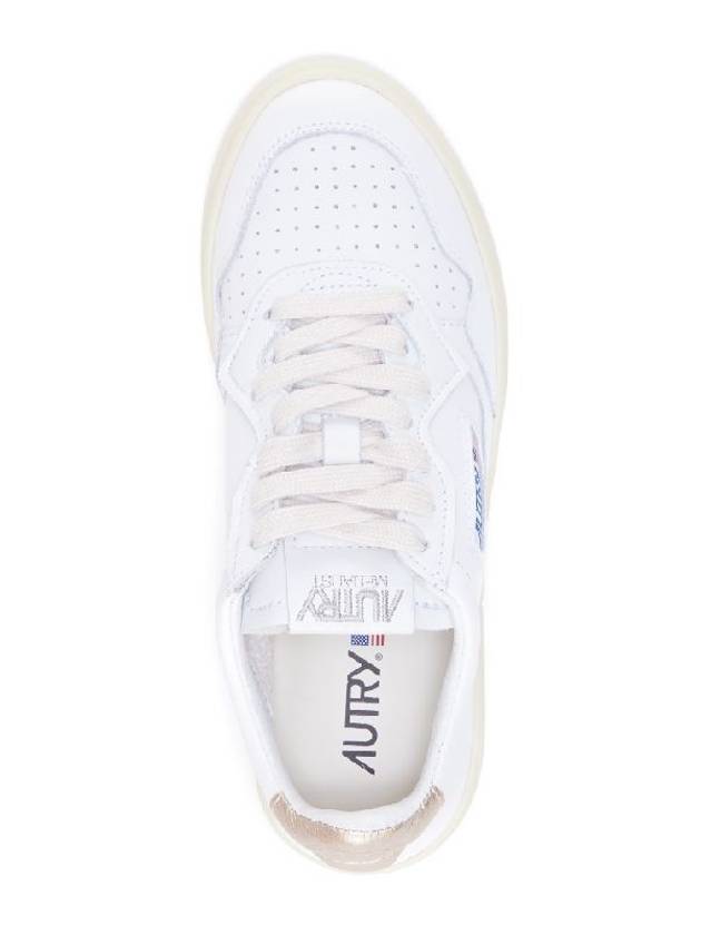 Medalist Goatskin Low Top Sneakers Gold White - AUTRY - BALAAN 4