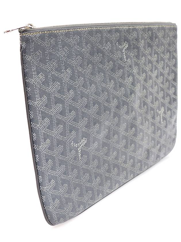 APMSENAT2 MM 51 Gray Color Goyadin Canvas Senna Clutch - GOYARD - BALAAN 3